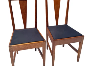 Willem Penaat Two Art Deco Amsterdamse School Chairs for Metz & Co. Amsterdam